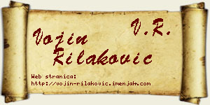 Vojin Rilaković vizit kartica